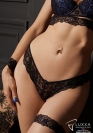 Luxxa BLUE RHINESTONE GARTER 1